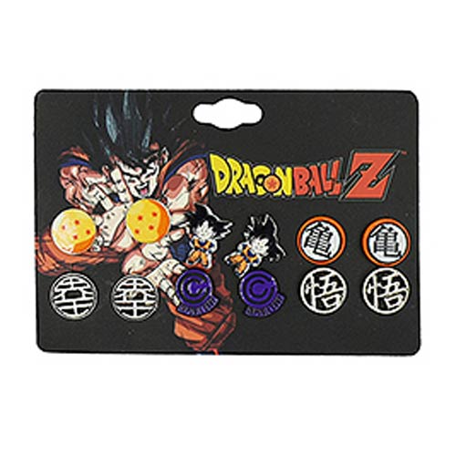 Dragon Ball Z 6-Pack Stud Earring Set